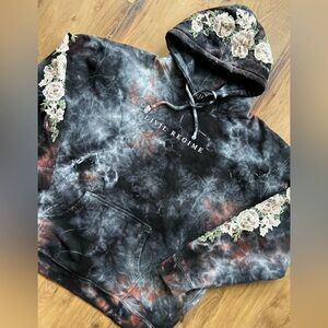 Civil Regime White Rose Hoodie “Blessed Ashes” Lava Tie Dye Unisex Size XL